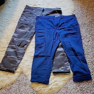 Two pack Wit & Wisdom stretch cotton skinny pants